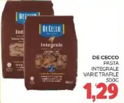 Eté De cecco pasta integrale offerta
