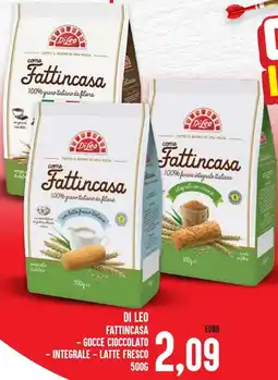 Al Discount Di leo fattincasa - gocce cioccolato - integrale - latte fresco offerta