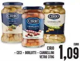 Al Discount Cirio - ceci - borlotti - cannellini - vetro offerta