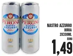 Al Discount Peroni nastro azzurro birra offerta