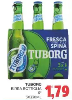 Eté Tuborg birra bottiglia 5° offerta