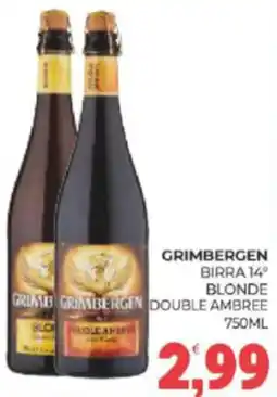 Eté Grimbergen birra 14° blonde double ambree offerta