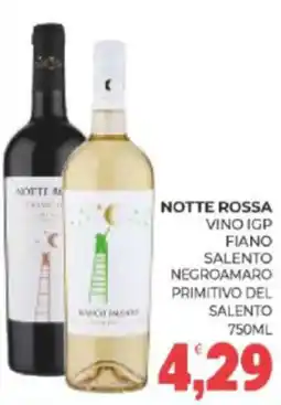 Eté Notte rossa vino igp fiano salento negroamaro primitivo del salento offerta