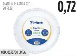 Carico Cash & Carry Piatti in plastica 22c offerta
