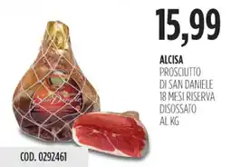 Carico Cash & Carry Alcisa prosciutto di san daniele 18 mesi riserva disossato offerta