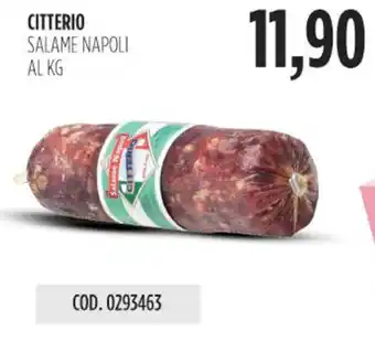 Carico Cash & Carry Citterio salame napoli offerta