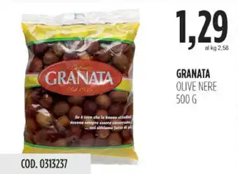 Carico Cash & Carry Granata olive nere offerta