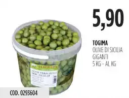 Carico Cash & Carry Togima olive di sicilia giganti offerta