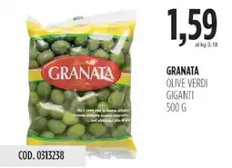 Carico Cash & Carry Granata olive verdi giganti offerta