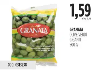 Carico Cash & Carry Granata olive verdi giganti offerta