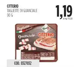 Carico Cash & Carry Citterio tagliette di guanciale offerta