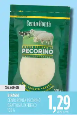 Carico Cash & Carry Biraghi cento bontà pecorino grattugiato fresco offerta