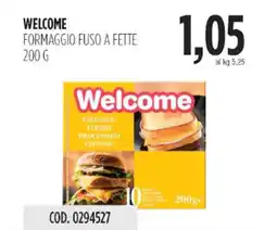 Carico Cash & Carry Welcome formaggio fuso a fette offerta