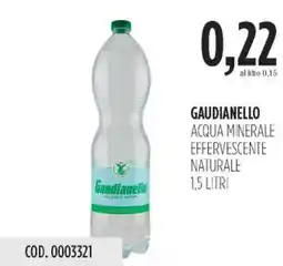 Carico Cash & Carry Gaudianello acqua minerale effervescente naturale offerta