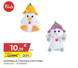 Toys Center Trudi paperella / pecora con fiore 157875701-157875801 offerta