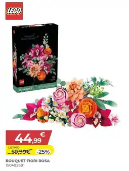 Toys Center Lego bouquet fiori rosa 150402601 offerta