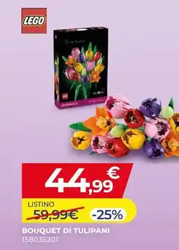 Toys Center Lego bouquet di tulipani 158035201 offerta