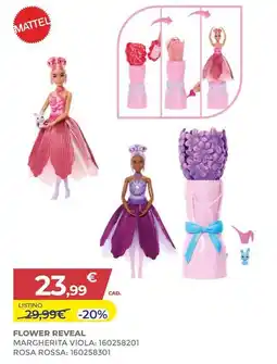 Toys Center Mattel flower reveal margherita viola: 160258201, rosa rossa: 160258301 offerta