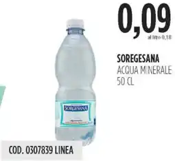 Carico Cash & Carry Soregesana acqua minerale offerta