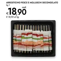 Bennet Arrosticino pesce e molluschi decongelato offerta
