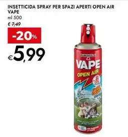 Bennet Insetticida spray per spazi aperti open air VAPE offerta