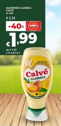 Bennet Maionese classica CALVE offerta