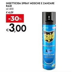 Bennet Insetticida spray mosche e zanzare RAID offerta