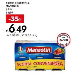 Bennet Carne in scatola MANZOTIN offerta