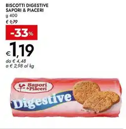 Bennet Biscotti digestive SAPORI & PIACERI offerta