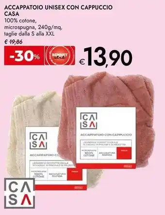 Bennet Accappatoio unisex con cappuccio CASA offerta