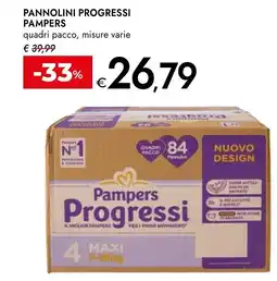 Bennet Pannolini progressi PAMPERS offerta