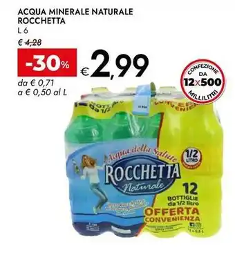 Bennet Acqua minerale naturale ROCCHETTA offerta