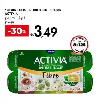 Bennet Yogurt con probiotico bifidus ACTIVIA offerta