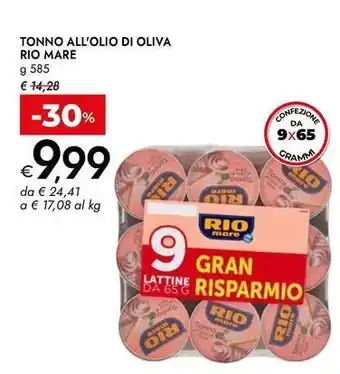 Bennet Tonno all'olio di oliva RIO MARE offerta