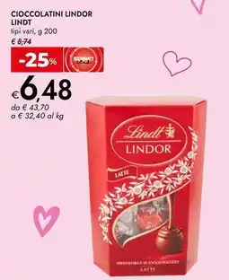 Bennet Cioccolatini lindor LINDT offerta