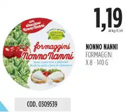Carico Cash & Carry Nonno nanni formaggini offerta