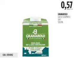 Carico Cash & Carry Granarolo latte scremato uht offerta