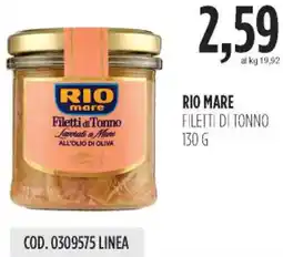 Carico Cash & Carry Rio mare filetti di tonno offerta