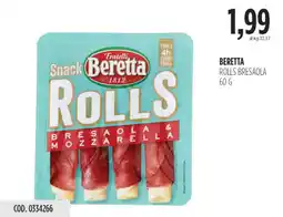 Carico Cash & Carry Beretta rolls bresaola offerta