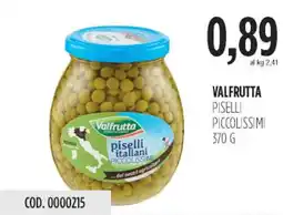 Carico Cash & Carry Valfrutta piselli piccolissimi offerta