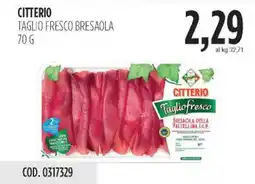 Carico Cash & Carry Citterio taglio fresco bresaola offerta