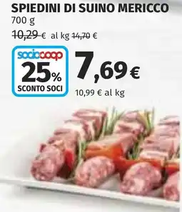Coop Spiedini di suino mericco offerta