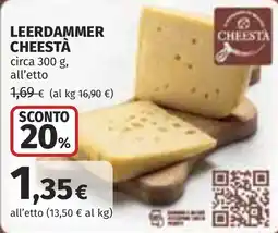 Coop Leerdammer CHEESTÀ offerta