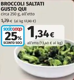 Coop Broccoli saltati gusto qui offerta