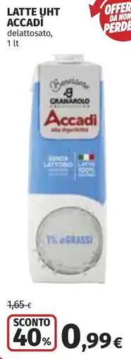 Coop Latte uht ACCADİ offerta