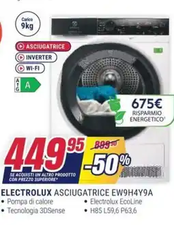 Trony ELECTROLUX ASCIUGATRICE EW9H4Y9A offerta