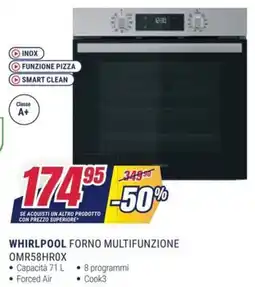 Trony WHIRLPOOL FORNO MULTIFUNZIONE OMR58HROX offerta