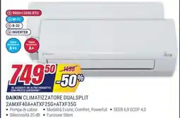 Trony DAIKIN CLIMATIZZATORE DUALSPLIT 2AMXF40A+ATXF25G+ATXF35G offerta