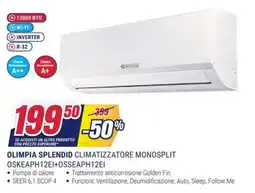 Trony OLIMPIA SPLENDID CLIMATIZZATORE MONOSPLIT OSKEAPH12EI+OSSEAPH12EI offerta