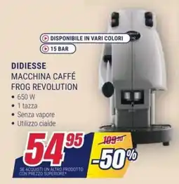 Trony Didiesse macchina caffé frog revolution offerta